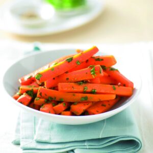 Carrots with honey, cumin and coriander