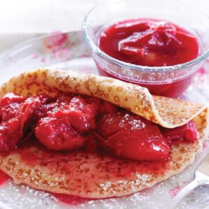 Plum pancakes