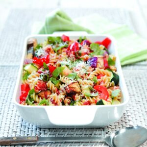 Roasted ratatouille fusilli