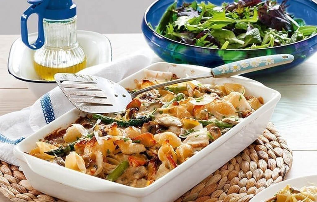 Healthy seafood gratin Healthy seafood gratin