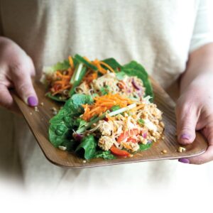 Thai chicken lettuce wraps